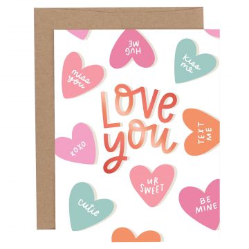 Love You Valentine's Greeting Card
